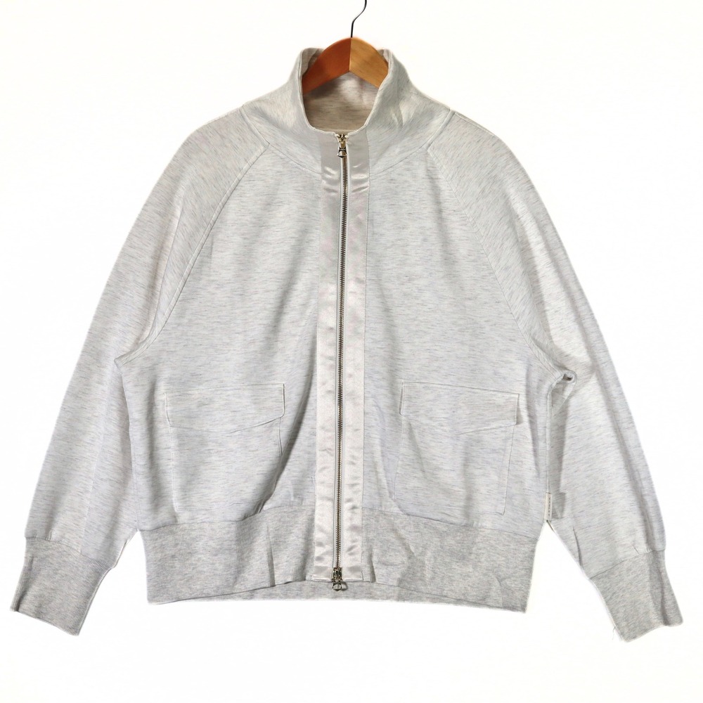 Varley Roxbury Zip Through Sweatshirt Womens XL Ivory Marl DoubleSoft NWT Jacket
